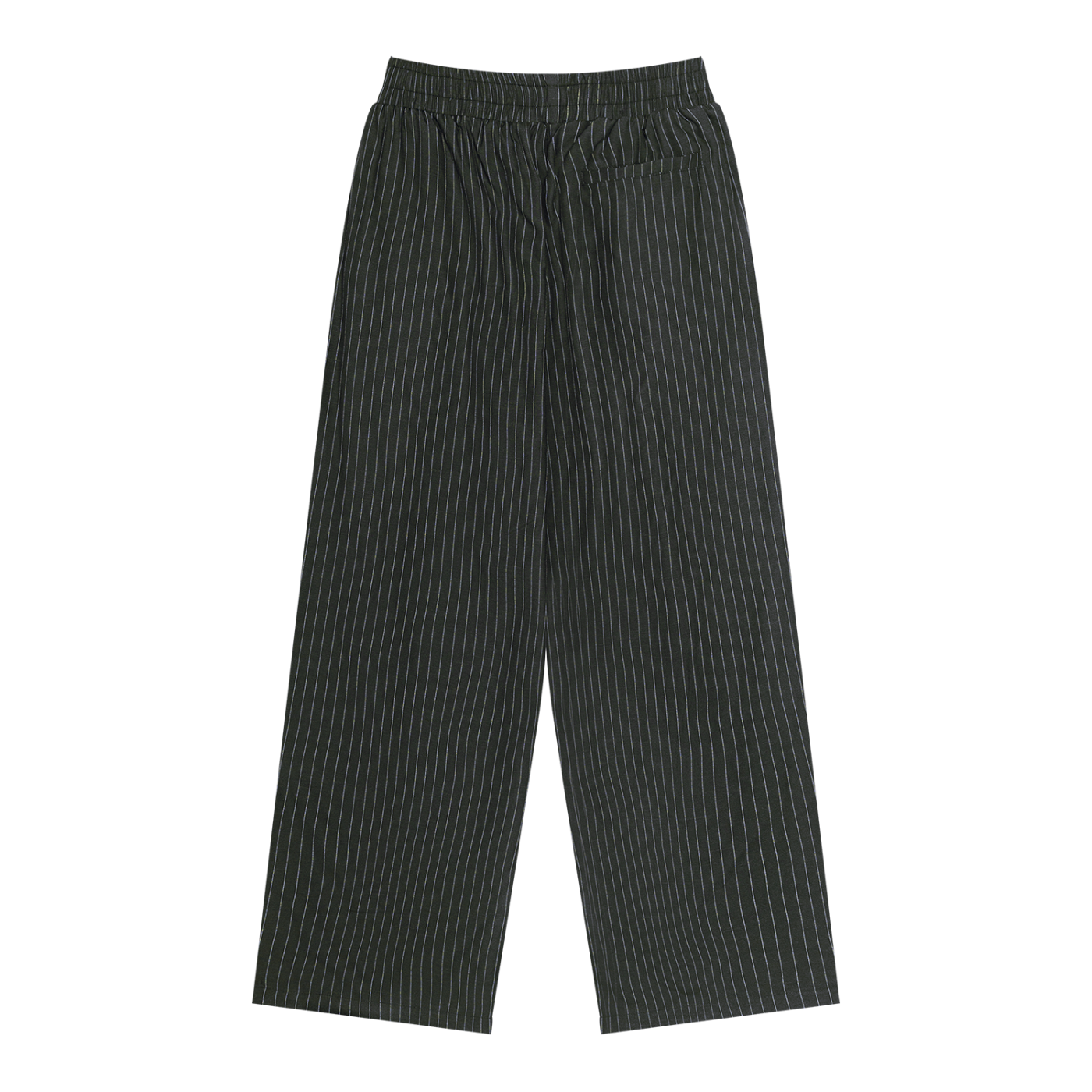 Unisex Striped Pleated Pants