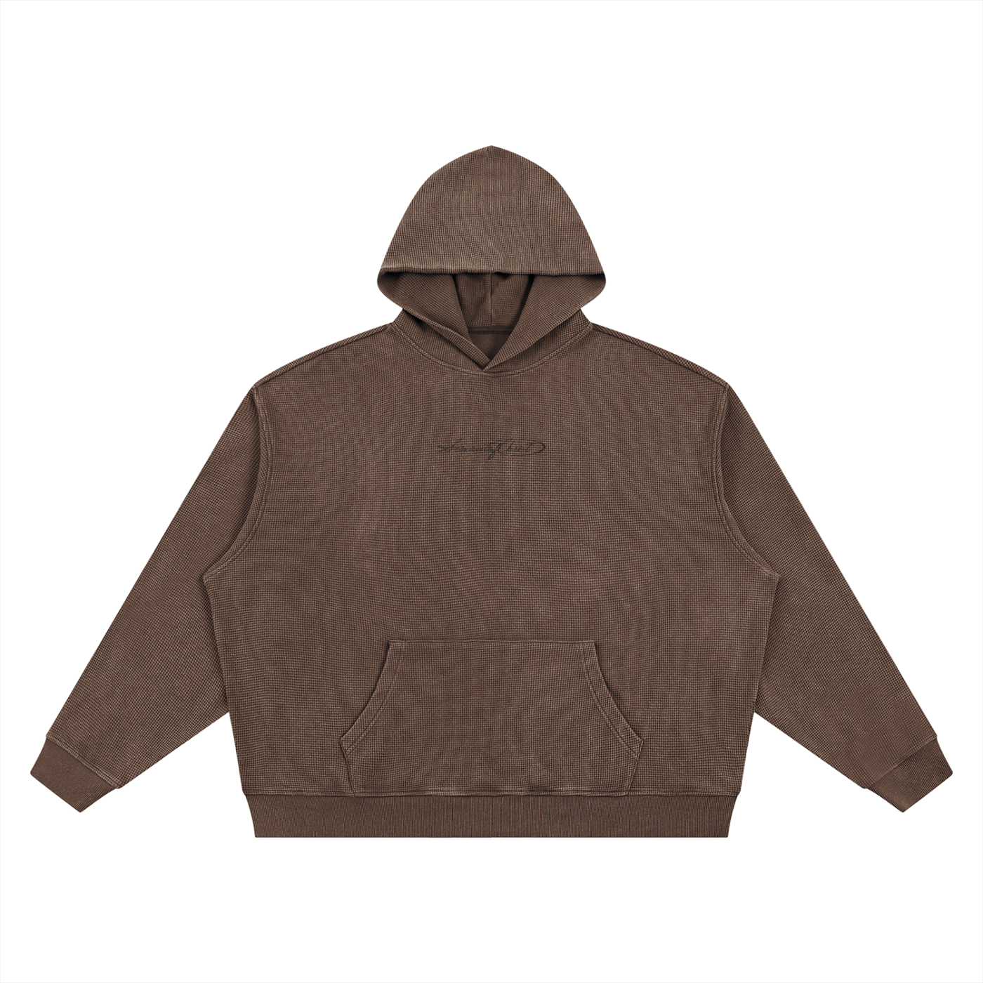 Jesus is the way Vintage Wash Waffle Boxy Hoodie