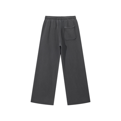 Snow Washed Raw Edge Sweatpants