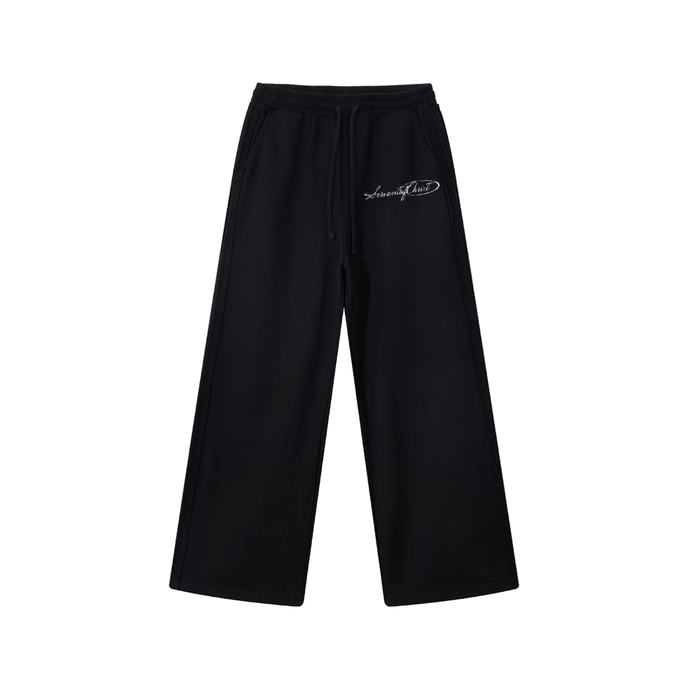 Servant of Christ Contrast Tape Straight Leg Sweatpants