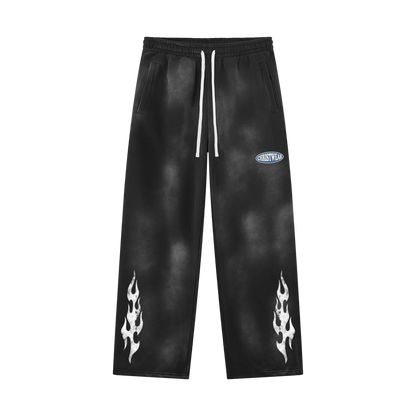 ChristWear Sunfade Wide Leg Fleece Sweatpants