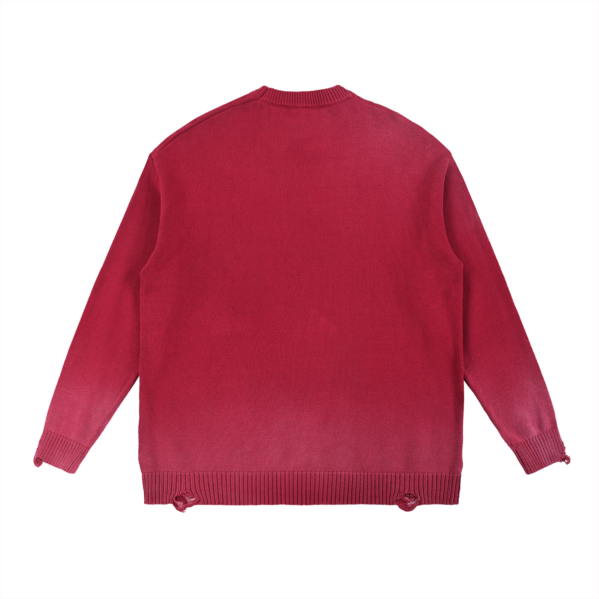 Mountain Distressed Ripped Crewneck sweater