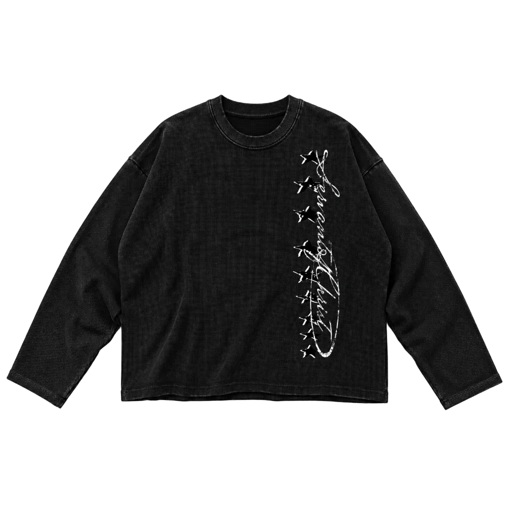 Servant of Christ Vintage Wash Boxy  Waffle Thermal