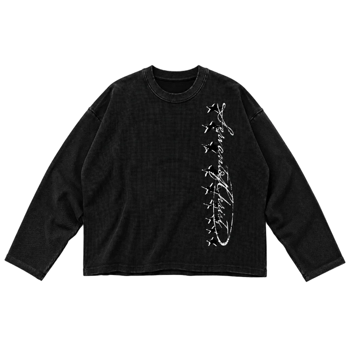 Servant of Christ Vintage Wash Boxy  Waffle Thermal