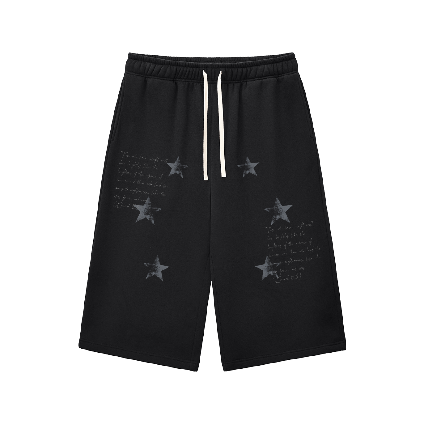 Relaxed Drawstring Three-quarter Sweatpants