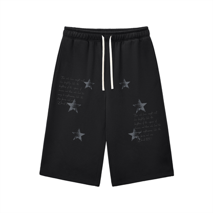Relaxed Drawstring Three-quarter Sweatpants