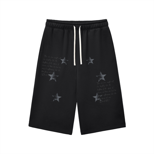 Relaxed Drawstring Three-quarter Sweatpants