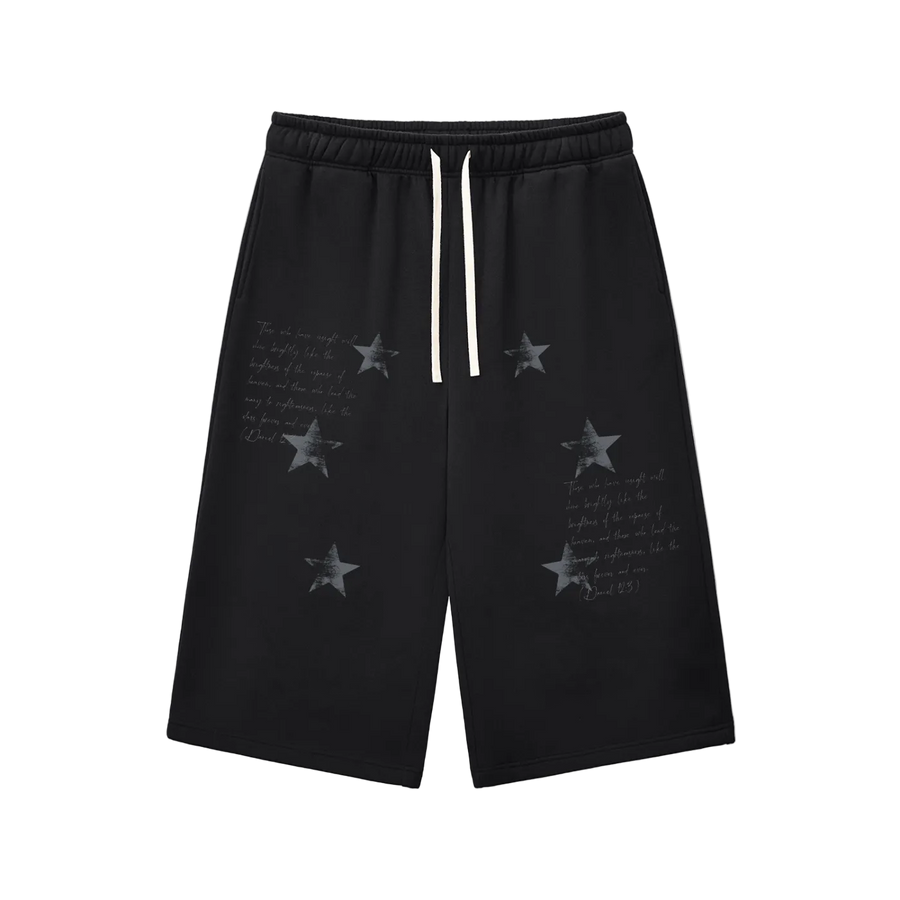 Relaxed Drawstring Three-quarter Sweatpants