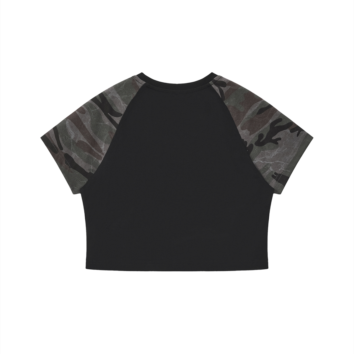 Disciples Women’s Camo Raglan Crop T-Shirt