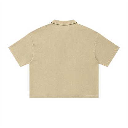 Made New in HIm Vintage Wash Waffle Polo