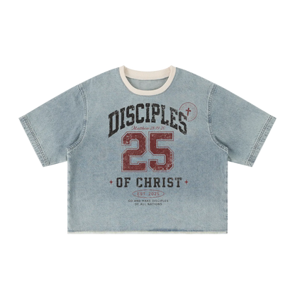 Disciples Vintage Wash Boxy Denim T-Shirt