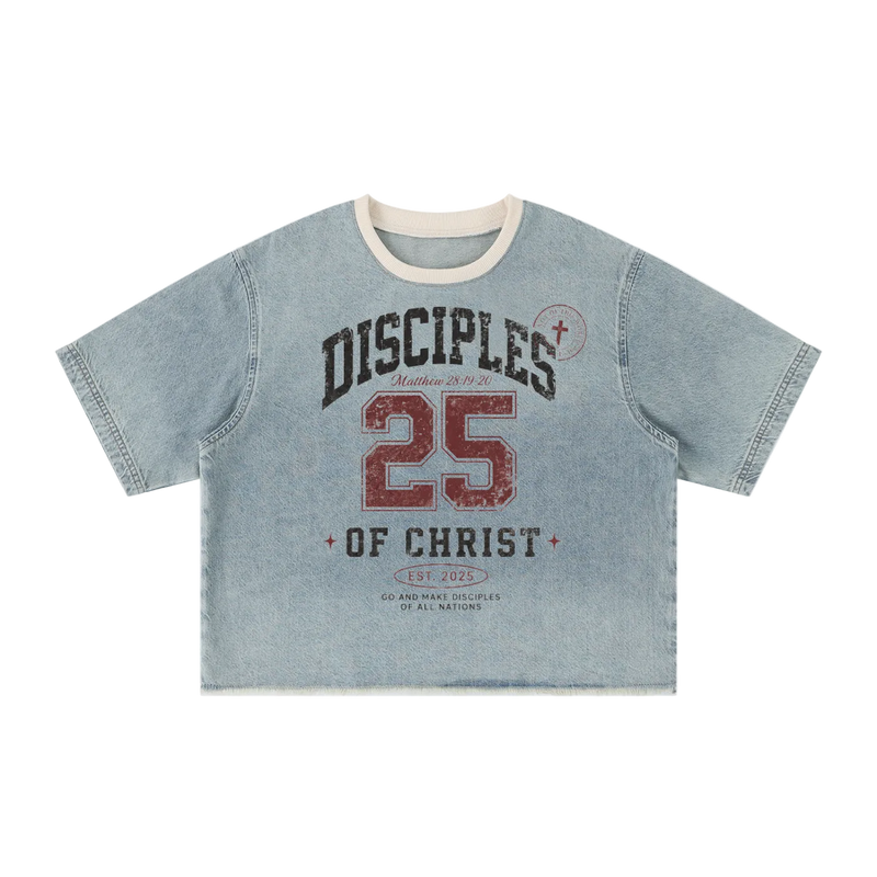 Disciples Vintage Wash Boxy Denim T-Shirt