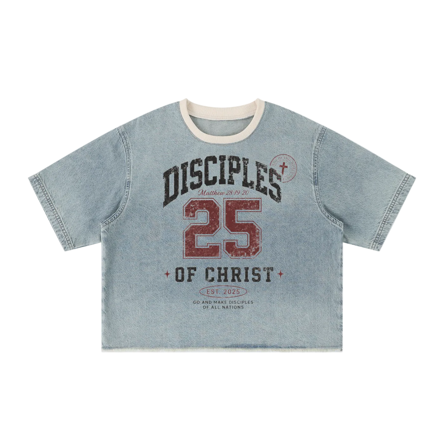 Disciples Vintage Wash Boxy Denim T-Shirt