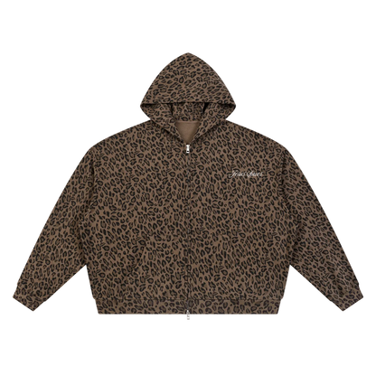 Jesus Saves, Waffle Zip Hoodie