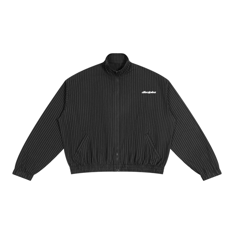 Unisex Striped Full-Zip Track Jacket