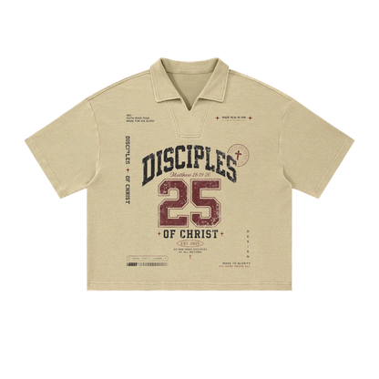 Made New in HIm Vintage Wash Waffle Polo