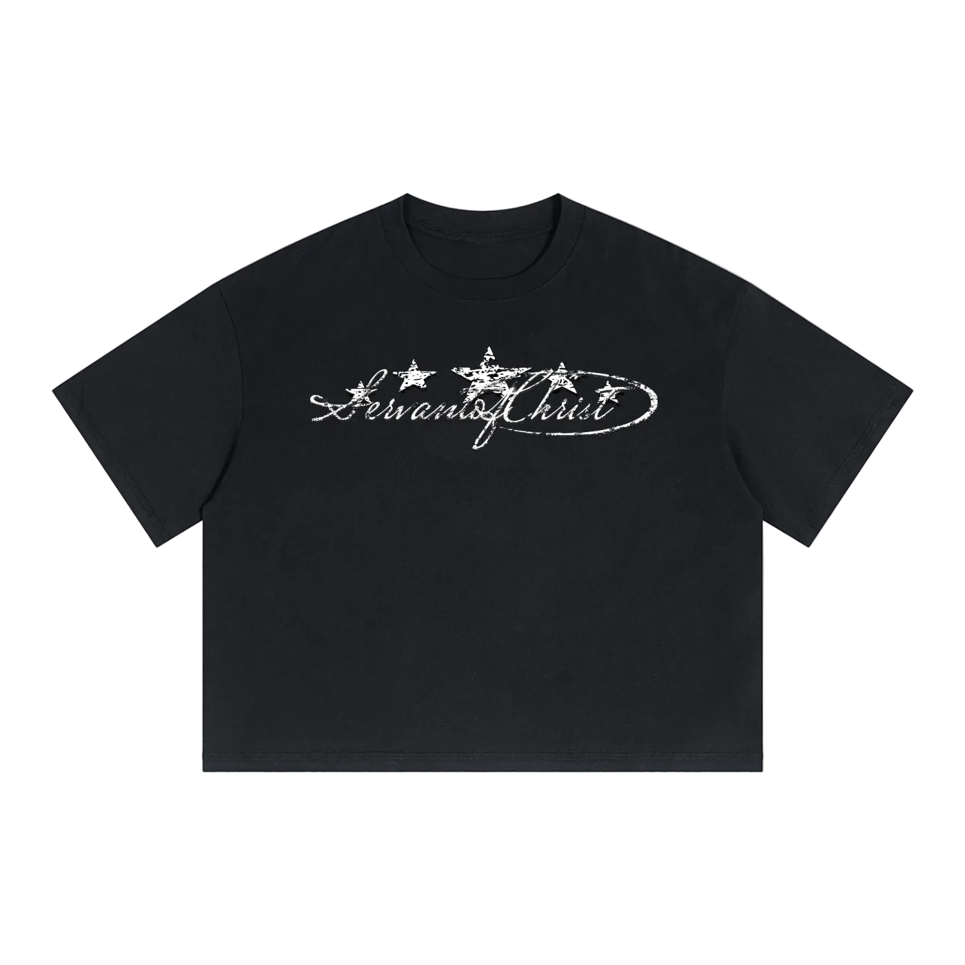 Servant of Christ Boxy Drop Shoulder Crop Tee