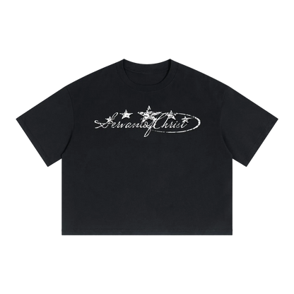 Servant of Christ Boxy Drop Shoulder Crop Tee