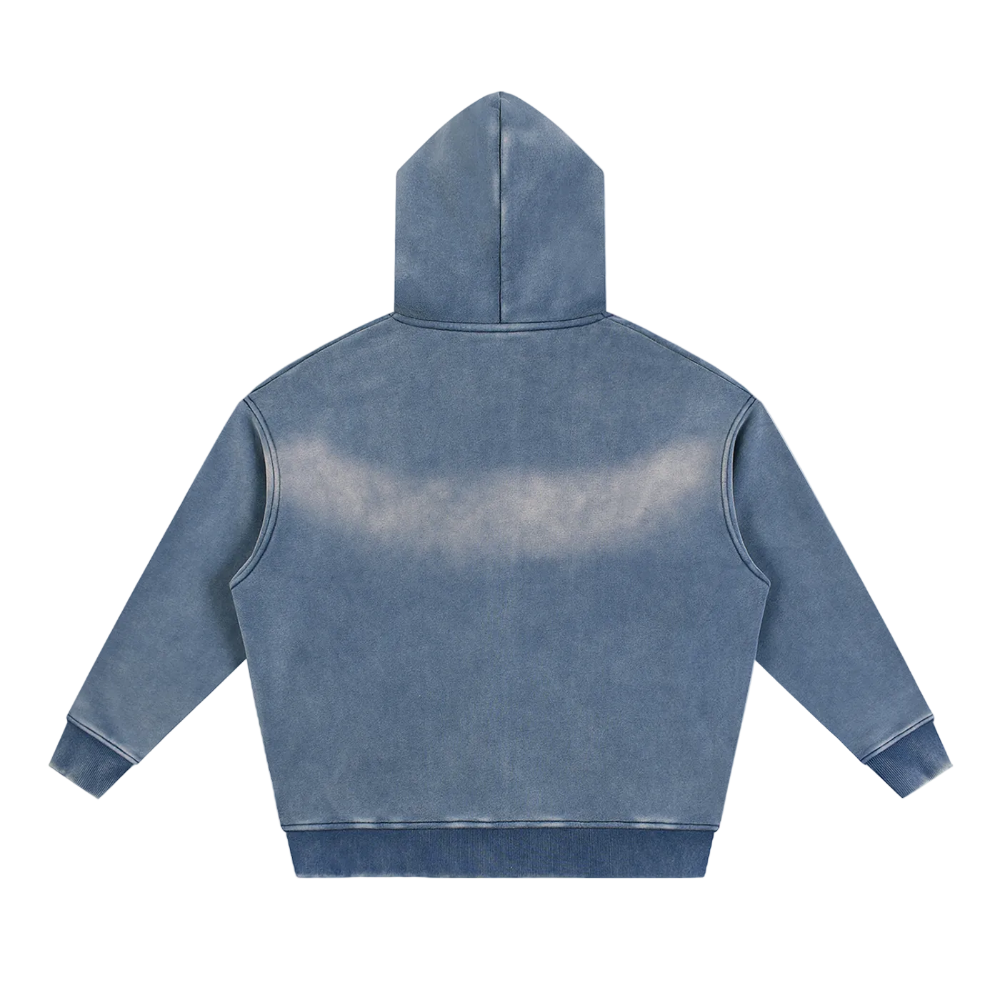 Matthew 16:18 Sunfade Two-way Zipper Boxy Fleece Hoodie
