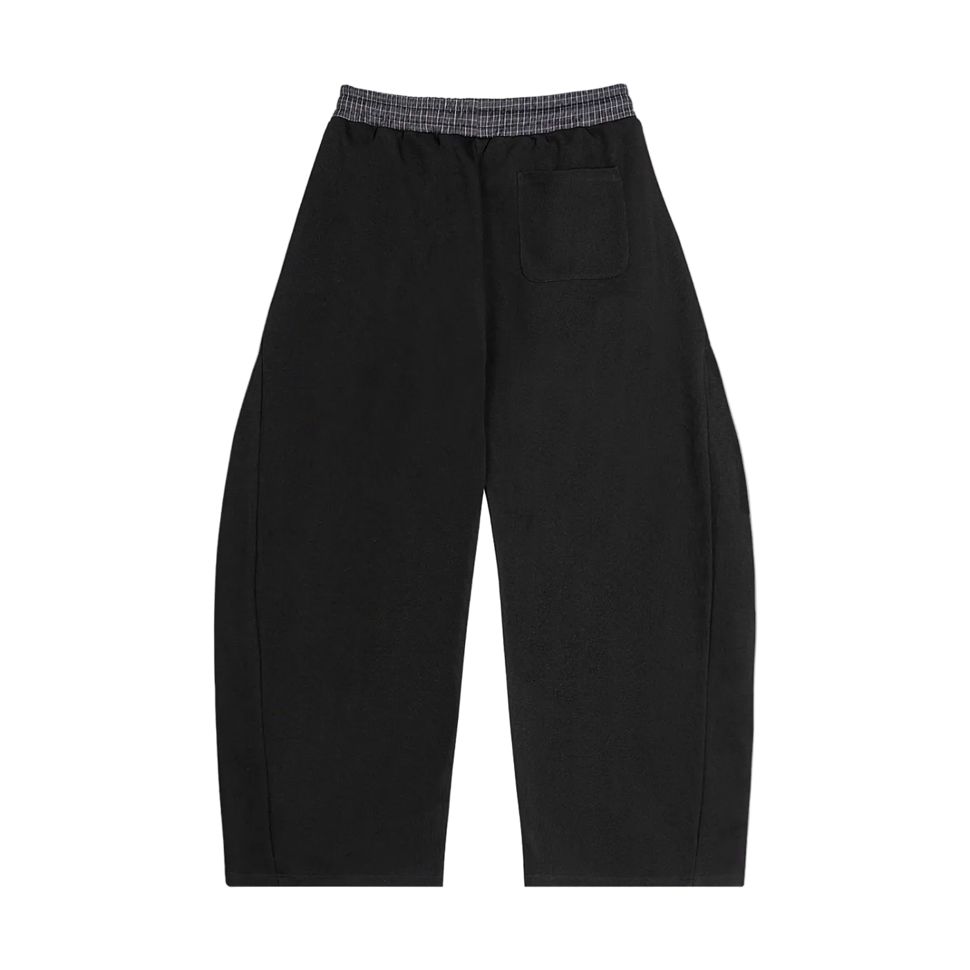 Plaid Waistband Barrel Sweatpants