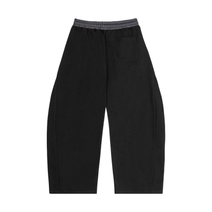 Plaid Waistband Barrel Sweatpants