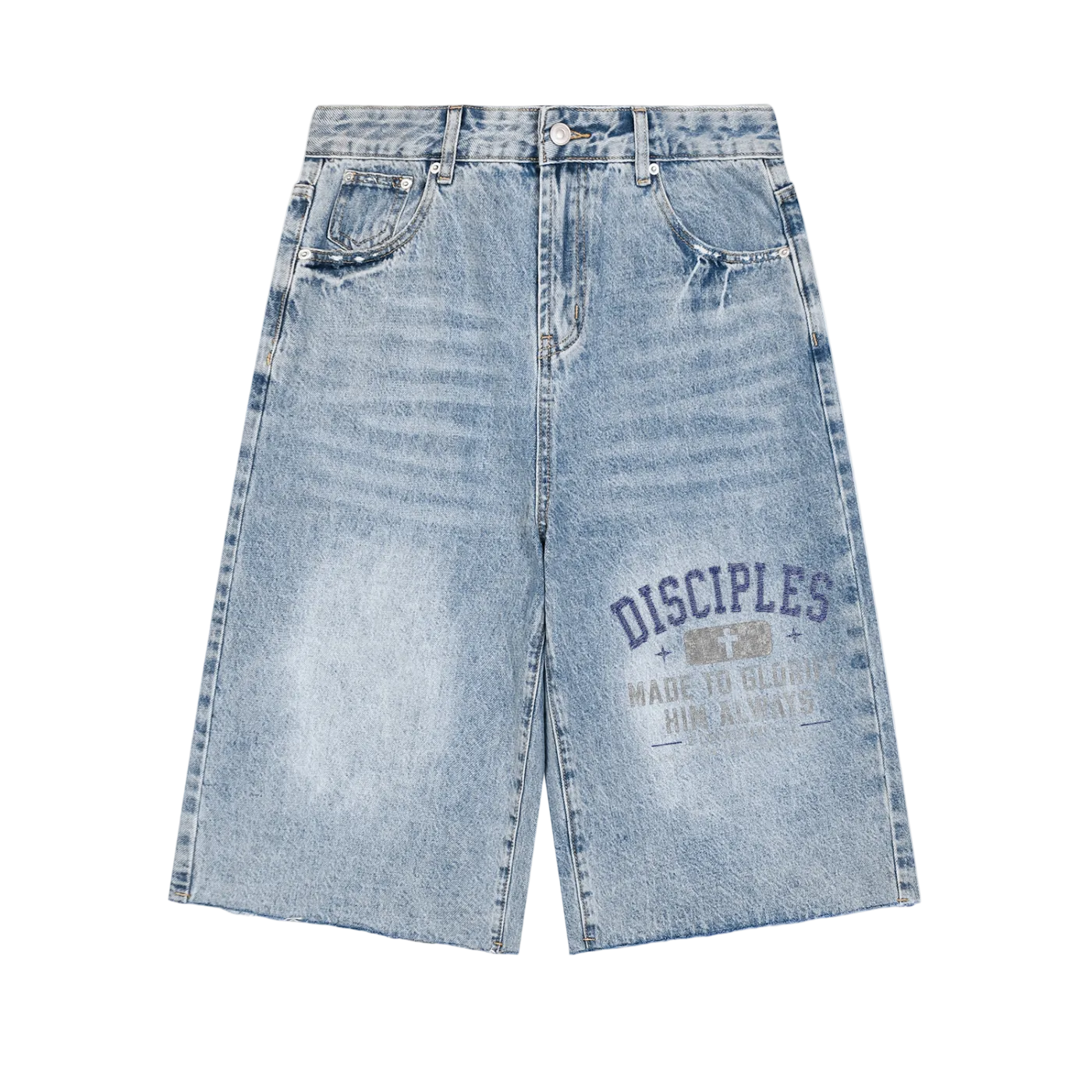 Men’s Vintage Wide Leg Denim Shorts
