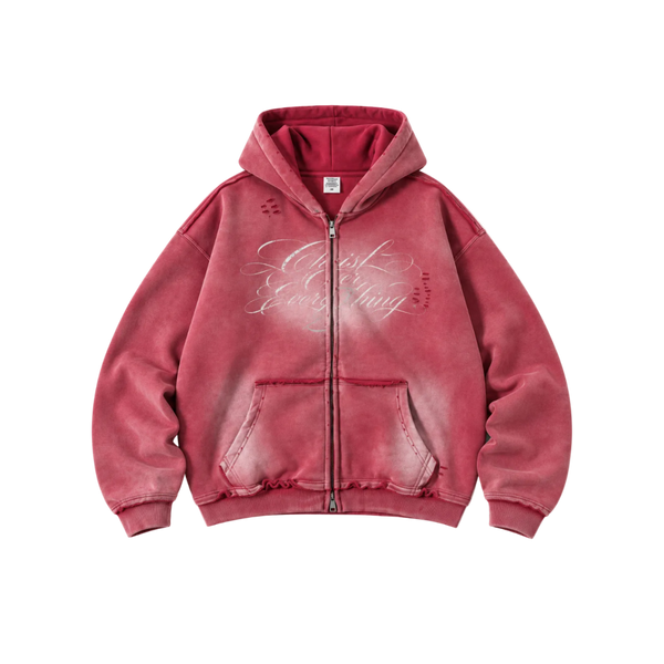Strawberry Zip-Up Hoodie