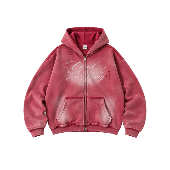 Strawberry Zip-Up Hoodie