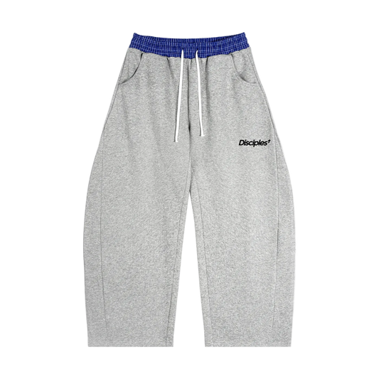 Plaid Waistband Barrel Sweatpants