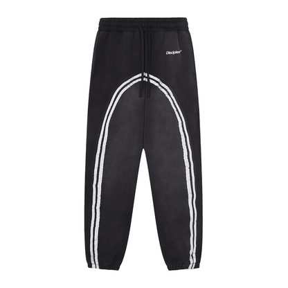 Sun Fade Contrast Tape Fleece Jogged Sweatpants