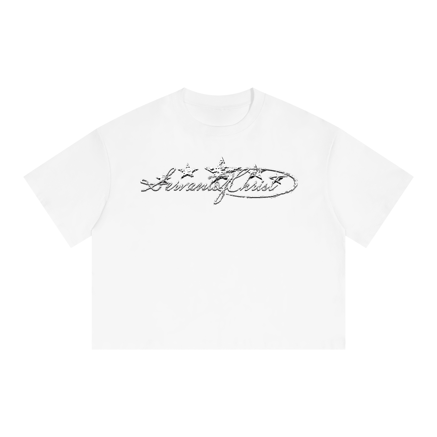 Servant of Christ Boxy Drop Shoulder Crop Tee