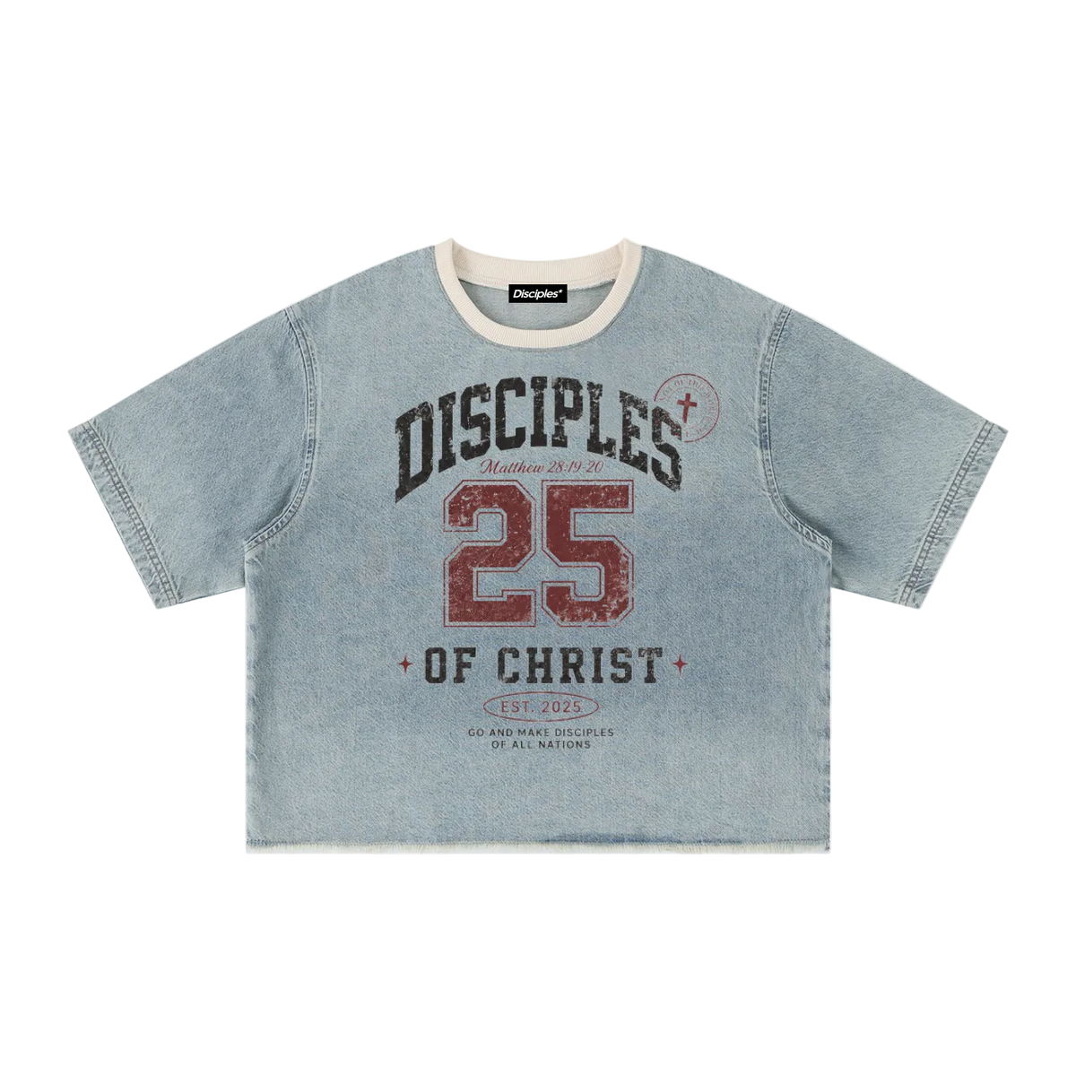 Disciples Vintage Wash Boxy Denim T-Shirt