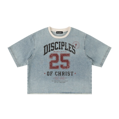 Disciples Vintage Wash Boxy Denim T-Shirt
