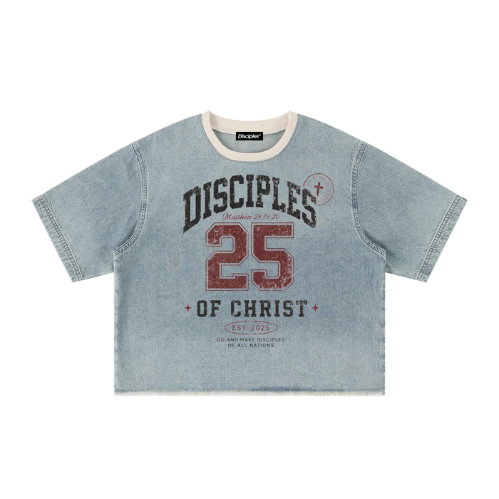 Disciples Vintage Wash Boxy Denim T-Shirt
