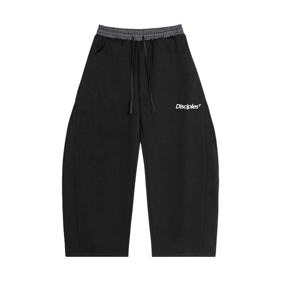 Plaid Waistband Barrel Sweatpants