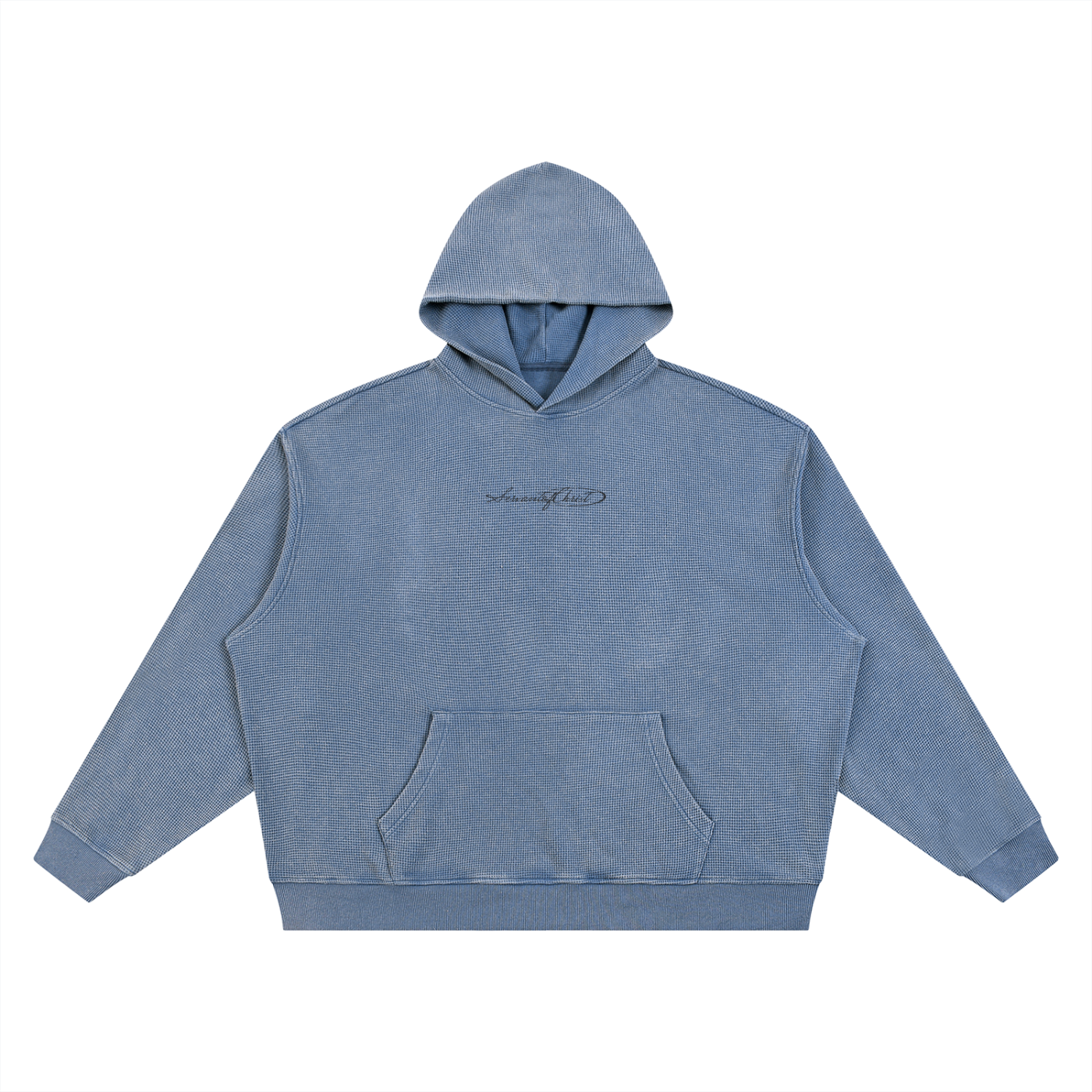 Jesus is the way Vintage Wash Waffle Boxy Hoodie