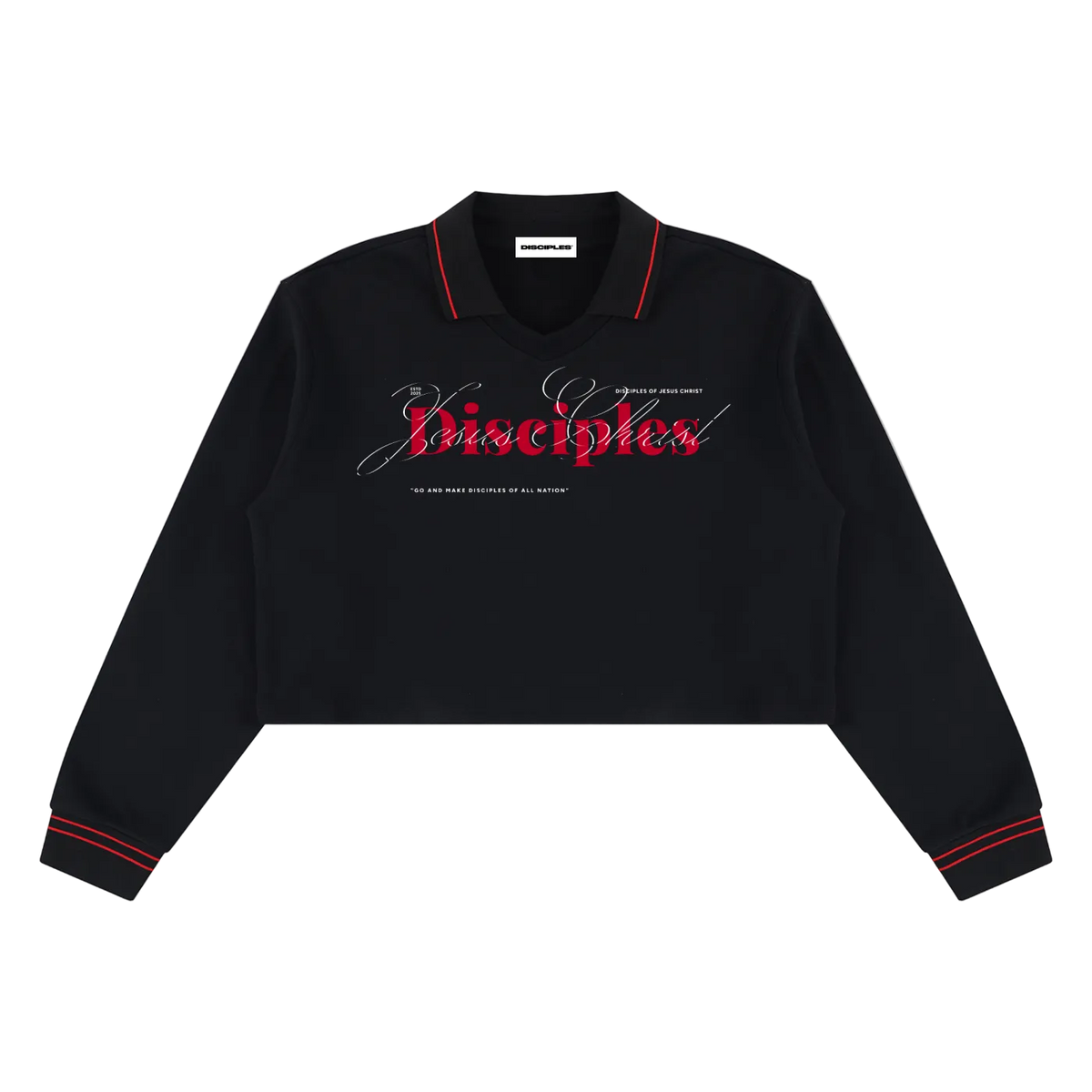 Disciple Of Jesus Women’s Crop Collared Sweatshirt