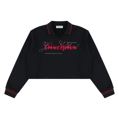Disciple Of Jesus Women’s Crop Collared Sweatshirt