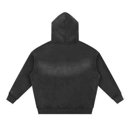 Matthew 16:18 Sunfade Two-way Zipper Boxy Fleece Hoodie