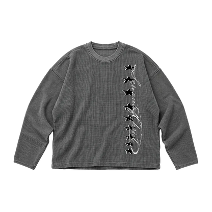 Servant of Christ Vintage Wash Boxy  Waffle Thermal